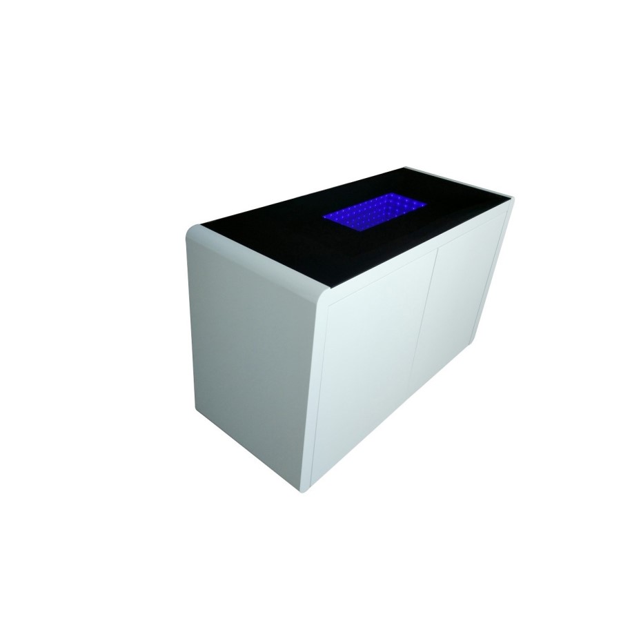 LPD Matrix White High Gloss LED 2 Door Sideboard