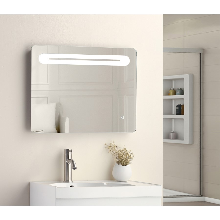 GRADE A1 - Colando LED Bathroom Mirror with Demister Pad & Shaver Socket