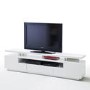 Evoque White High Gloss Soundbar TV Unit with LED Feature