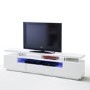 Evoque White High Gloss Soundbar TV Unit with LED Feature