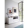 Evoque High Gloss TV unit with Glass Top in white