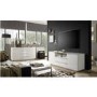 Evoque High Gloss TV unit with Glass Top in white