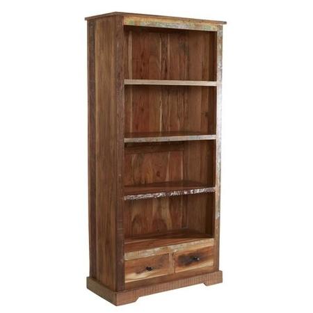 Coastal Reclaimed Wood Large Bookcase