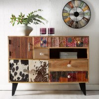 Sorio Large Mutli Drawer Reclaimed Wood Sideboard