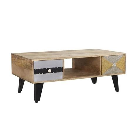Sorio 2 Door 1 Shelf Reclaimed Wood Coffee Table