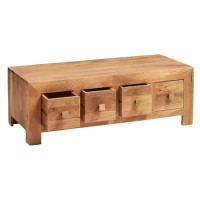 Toko Light Soild Mango Wood 8 Drawer Coffee Table Trunk