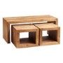 Toko Light Mango Cubed Coffee Table Set