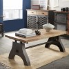 GRADE A1 - Industrial Metal &amp; Wood Coffee Table - Evoke