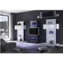 Evoque Grey High Gloss LED TV Stand Media Unit  - Holds 65 inch TV