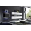 Evoque Grey High Gloss LED TV Stand Media Unit  - Holds 65 inch TV