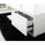 White High Gloss Coffee Table with Storage Drawers - Tiffany Range