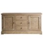 2 Door 3 Drawer Solid Wood Chevron Sideboard - Caspian House