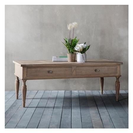 Chevron Oak Coffee Table - Caspian House