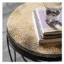 Kimba Mid Century Metal Side Table in Antique Gold