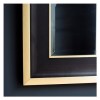 Gallery Edmonton Black and Gold Rectangle Mirror