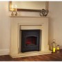 Suncrest Farnley Electric Fireplace Suite in Sandstone with Stove Effect Insert