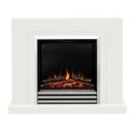 FOL100303 Be Modern Flare Colby White Freestanding Electric Fireplace Suite 38 Inch