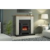 Grey Freestanding Log Effect Electric Suite - Be Modern Ravensdale
