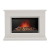 GRADE A1 - Be Modern Hansford Electric Fireplace Suite in Pearlescent Pale Grey Finish