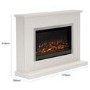 Be Modern Hansford Cashmere Electric Fireplace Suite