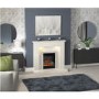 GRADE A2 - BeModern Athena 16" Electric Inset Fire in Chrome & Black