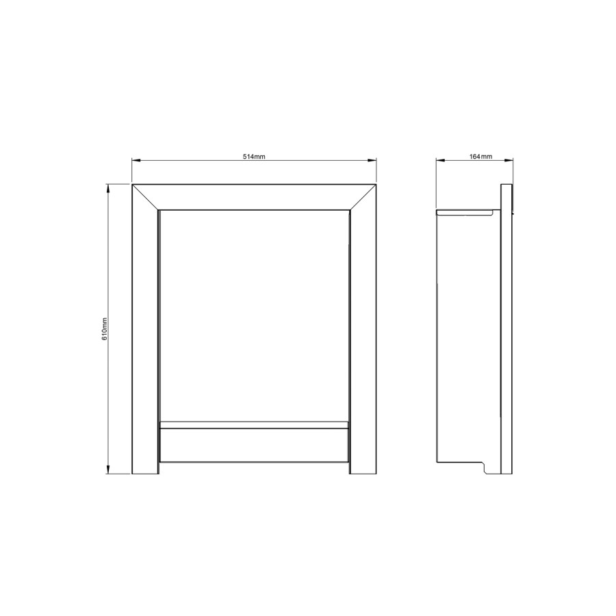 GRADE A2 - BeModern Athena 16" Electric Inset Fire in Chrome & Black