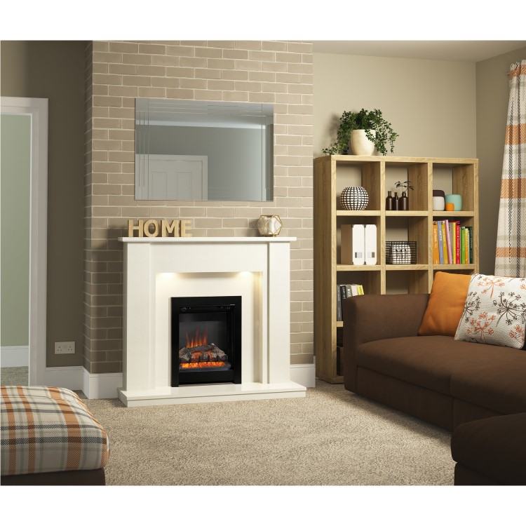 GRADE A1 - Be Modern 16" Black Inset Electric Fire - Athena