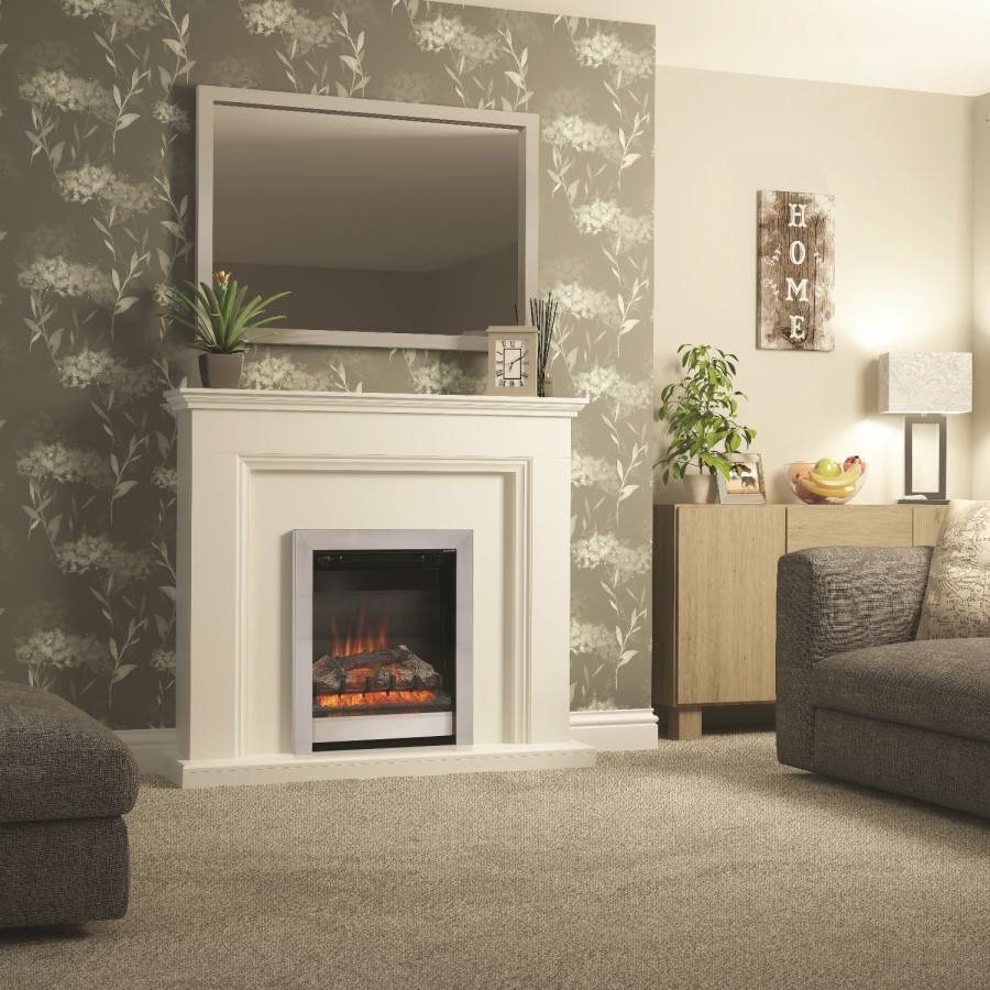Chrome 18" Electric Inset Fire - Inset Only - Be Modern Athena