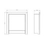Chrome 18" Electric Inset Fire - Inset Only - Be Modern Athena