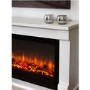 GRADE A1 - Suncrest Bradbury Electric Low Level Fireplace Suite in White with Wide Screen Fire