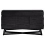 Solid Dark Wood 2 Drawer 3 Door Sideboard - Caspian House
