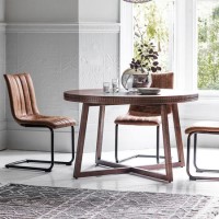 Gallery Boho Retreat Solid Wood Round Dining Table Gallery Boho Retreat Solid Wood Round Dining Table