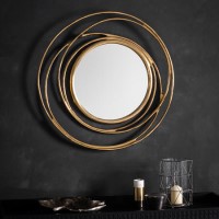 Round Gold Mirror - Caspian House