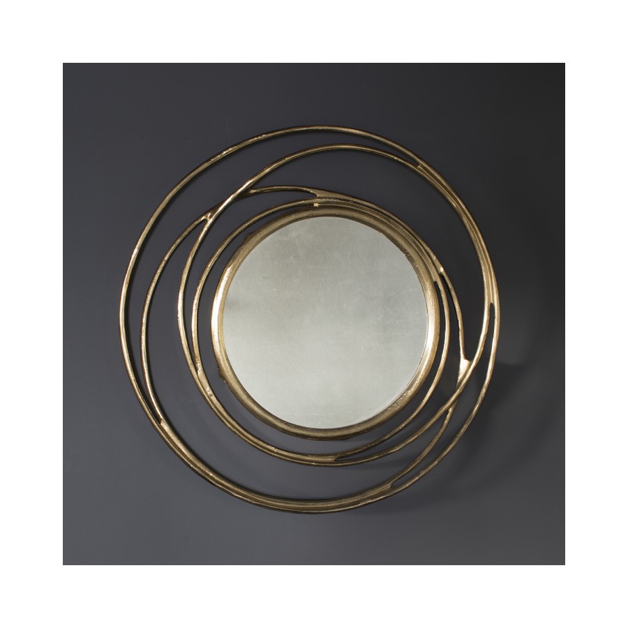 Round Gold Mirror - Caspian House