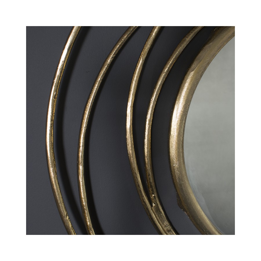 Round Gold Mirror - Caspian House