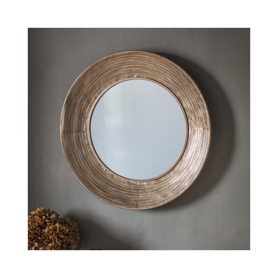 Gallery Knowle Gold Round Mirror