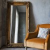 Louis Carved Leaner Mirror Gold - Caspian House