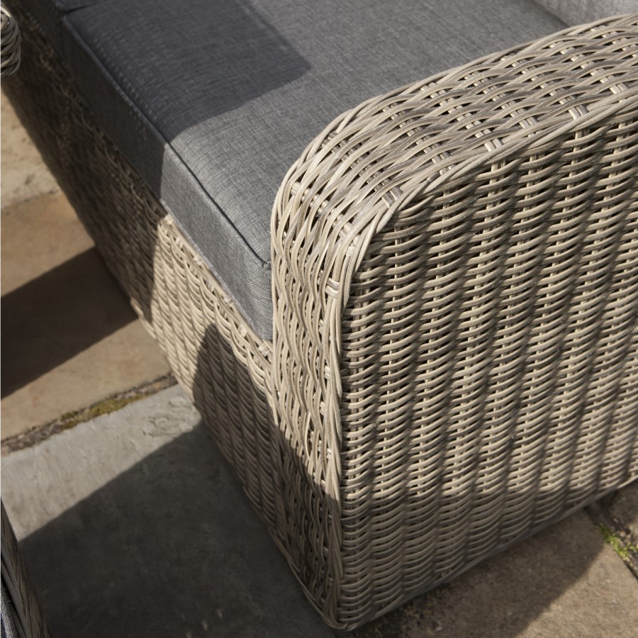 Rowlinson Thornbury 6 Piece Grey Rattan Corner Dining Set