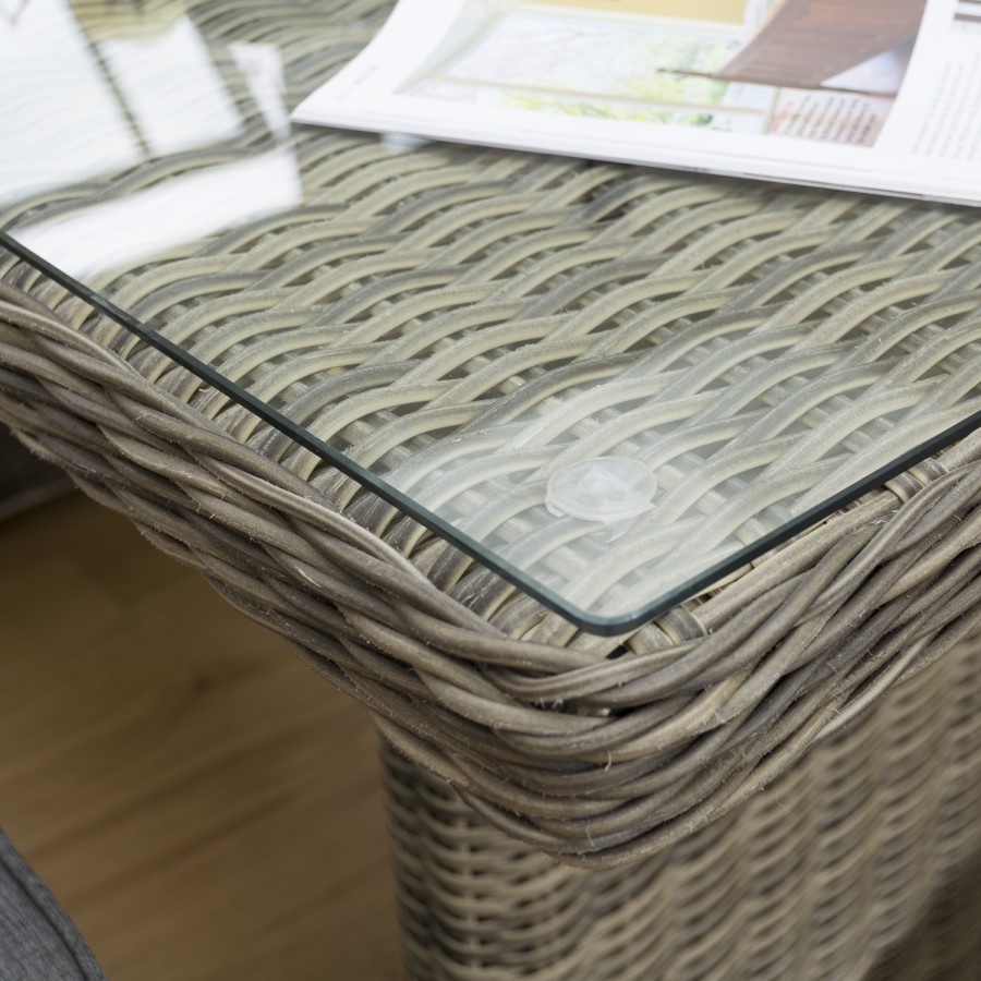 Rowlinson Thornbury 6 Piece Grey Rattan Corner Dining Set