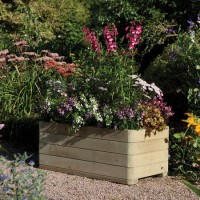 Rowlinson Marberry Wooden Rectangular Planter