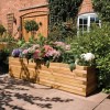 Rowlinson Large Outdoor Wooden Patio Planter