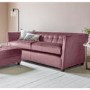 Gallery London Luxury Velvet 2 Seater Sofa - Rosewood Pink