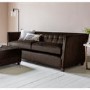Gallery London 2 Seater Sofa in Brown Espresso Velvet Fabric 