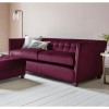 Gallery London Luxury Velvet 3 Seater Sofa - Brussels Raspberry