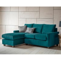 Gallery Stratford RH Chaise Sofa in Brussels Petrol