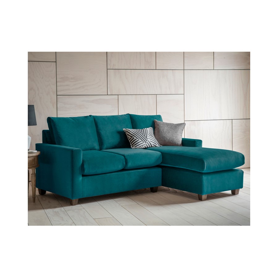 Gallery Stratford LH Chaise Sofa in Brussels Petrol