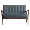 Dark Grey Linen 2 Seater Sofa - Gallery