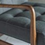 GRADE A1 - Gallery Humber Fabric Grey 2 Seater Sofa - Tufted Detailing
