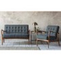 GRADE A1 - Gallery Humber Fabric Grey 2 Seater Sofa - Tufted Detailing
