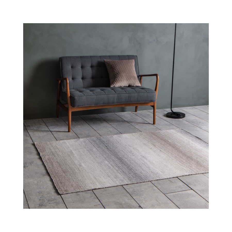 GRADE A1 - Gallery Humber Fabric Grey 2 Seater Sofa - Tufted Detailing